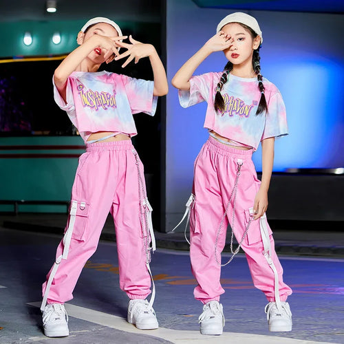 HH015 Girls Hip Hop Costume-Fashion Hip Hop Wear- StreetWear