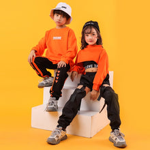 #HH99974 Hip Hop Sweatshirt - Crop- Casual Pants for Girl and Boy