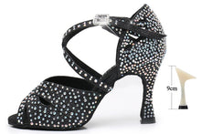 #B0033 Latin Ballroom Salsa Glitter Dance Shoes