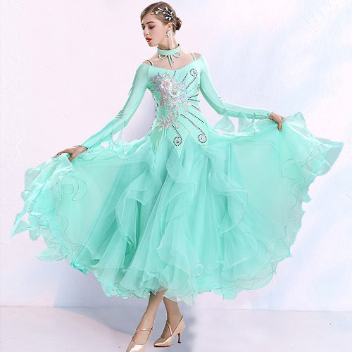 #M4444 Competition Ballroom Dress- Waltz -Foxtrot
