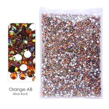 #R991 Bulk Package- RESIN Non Hot Fix Rhinestones -AB Flat Back