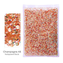 #R991 Bulk Package- RESIN Non Hot Fix Rhinestones -AB Flat Back