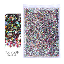 #R991 Bulk Package- RESIN Non Hot Fix Rhinestones -AB Flat Back