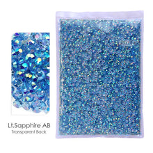 #R991 Bulk Package- RESIN Non Hot Fix Rhinestones -AB Flat Back