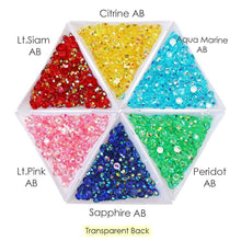 #R991 Bulk Package- RESIN Non Hot Fix Rhinestones -AB Flat Back