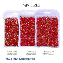 #R991 Bulk Package- RESIN Non Hot Fix Rhinestones -AB Flat Back