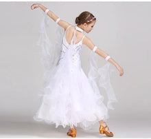 #B100 Girls Ballroom Dress- Children Dance Costumes - Girls Ballroom Dress