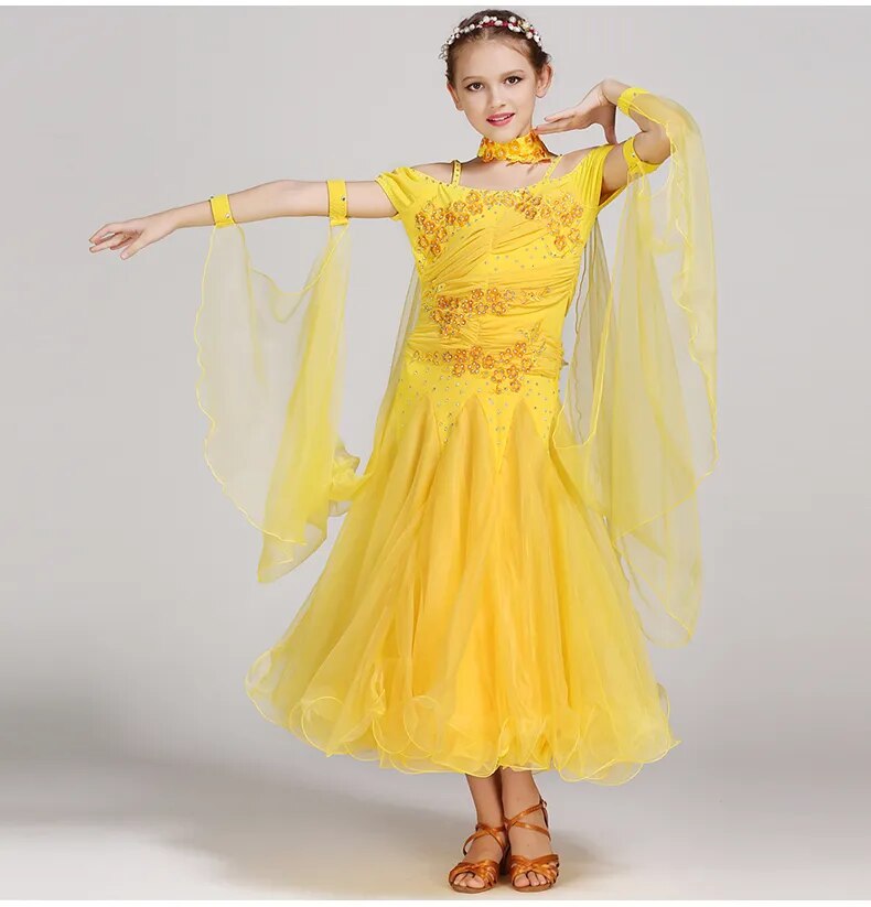B101 Floating Sleeves Childs Modern Dance Costumes-Ballroom Dress- Gi –  OBSESSIONS DANCEWEAR & ACCESSORIES