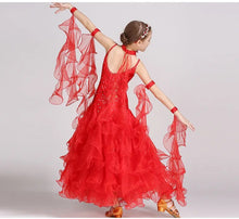 #B100 Girls Ballroom Dress- Children Dance Costumes - Girls Ballroom Dress