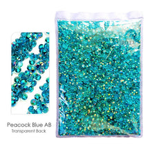 #R991 Bulk Package- RESIN Non Hot Fix Rhinestones -AB Flat Back