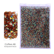 #R991 Bulk Package- RESIN Non Hot Fix Rhinestones -AB Flat Back