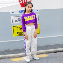 HH3312 Girls Hip Hop Sets -Streetwear Street Dance Pant- Stage Costumes