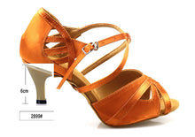 #L8842 Tan Latin Dance Shoes