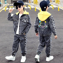 HH338 Boys Hip Hop Jacket+Pants - 2Pcs/Sets -Streetwear- Dance