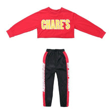 HH3312 Girls Hip Hop Sets -Streetwear Street Dance Pant- Stage Costumes