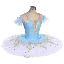 #TT528 New!! Pancake Pre-Professional Ballet Tutu with  Gold Trim For Performance