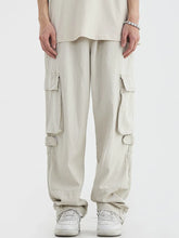 HH006 Hip Hop Cargo Pants -Hip Hop White Cargo Trousers - Streetwear Loose Casual Pants