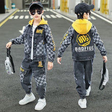 HH338 Boys Hip Hop Jacket+Pants - 2Pcs/Sets -Streetwear- Dance