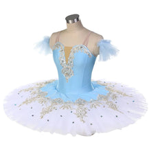 #TT528 New!! Pancake Pre-Professional Ballet Tutu with  Gold Trim For Performance