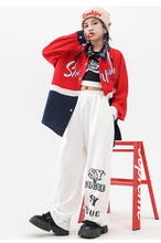 HH146 Kids Hip Hop Outfit -Oversize Shirt -White Cargo Pants For Girls -Boys - Rap Dance Costumes