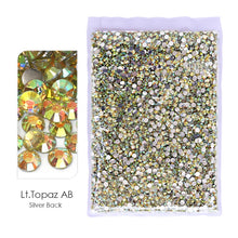 #R991 Bulk Package- RESIN Non Hot Fix Rhinestones -AB Flat Back