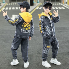 HH338 Boys Hip Hop Jacket+Pants - 2Pcs/Sets -Streetwear- Dance