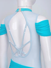 #D882  Girls Ballet Leotards -Dance Costume -Sleeveless Off-Shoulder -Rhinestones on Straps