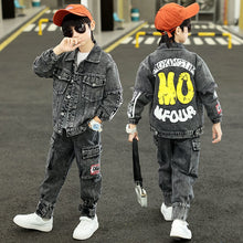 HH338 Boys Hip Hop Jacket+Pants - 2Pcs/Sets -Streetwear- Dance