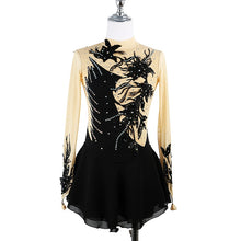 #SK225 Black Figure Skating Dress-Ice Skating-Calisthenics-Dance