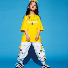 #HH449 Cool Hip Hop Outfits -Tshirt -Cargo Pants - Dance Wear -Costumes For Boys Girls