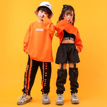 #HH99974 Hip Hop Sweatshirt - Crop- Casual Pants for Girl and Boy