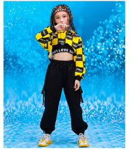 #HH451 Hip Hop Jazz Dance Costume- Crop Hoodie-Pants-Crop Top