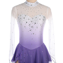 #SK991 Figure Skating Dress -Ice Skating Dress for Girl -Women- Customized Competition Performance Purple Gradient Color