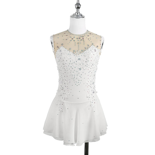 #SK224 Ice Skating-Figure Skating Dress with Sparkle Applique