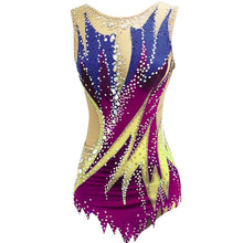 SK558 Adult -Childs Artistic Gymnastics Leotards - Jeweled- Sleeveless Figure Skating Dress