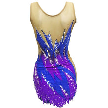 SK558 Adult -Childs Artistic Gymnastics Leotards - Jeweled- Sleeveless Figure Skating Dress