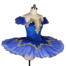 #TT2025 Royal Blue Gold Trim Pre-Professional Classical Tutu