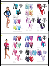 P.W. GYMNASTICS LONG SLEEVED LEOTARDS