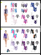 P.W. GYMNASTICS LONG SLEEVED LEOTARDS