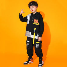 #H471 Unisex Hip Hop Patchwork Hoodies Cargo Pants-Streetwear