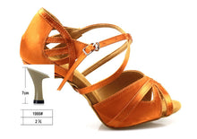 #L8842 Tan Latin Dance Shoes