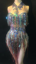 #DS22 Lady GaGa-Beyonce Rhinestones and Tassles Stage-Dance Costume