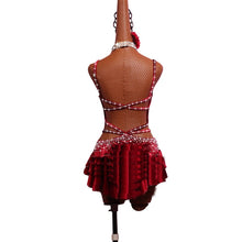 #L1087 Latin Dance Dresses -Salsa Fringe Dress