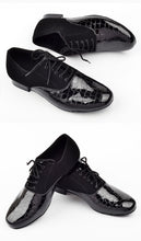 Obsession #M222 Mens Modern Textured PU and Flannel Ballroom Dance Shoes