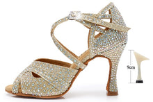 #B0033 Latin Ballroom Salsa Glitter Dance Shoes