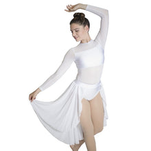 #9986 Womens Beautiful Long Mesh Sleeved Lyrical Performance Costume