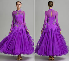 #B555  Womens Competition Waltz  Ballroom Foxtrot Dress