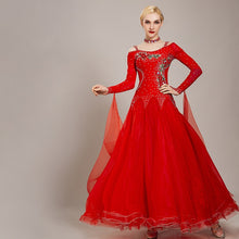 #B2222  Waltz- Foxtrot Competion Ballroom Dress