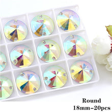 #R222  Resin Crystal AB Flatback Sew On Shapes-  Clothing Accessories Shoes and Craft