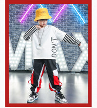 #D114 Hip Hop Jazz Dance- Long Sleeve Top - Pants for Boys & Girls Hiphop-Street Dance